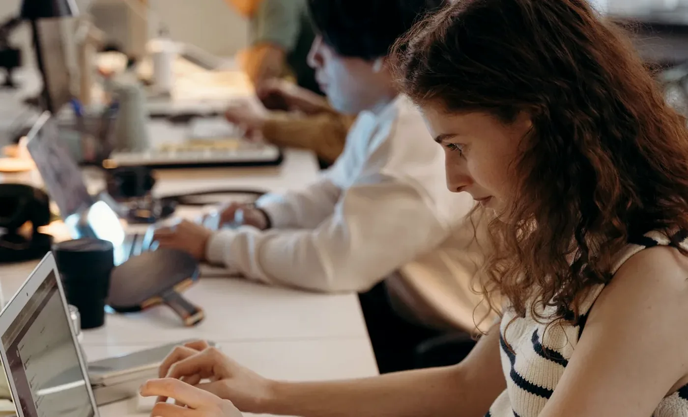 A remote marketing team collaborating on SEO strategy and performance