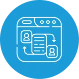 UX Research +<br />
User Flow Clarity icon