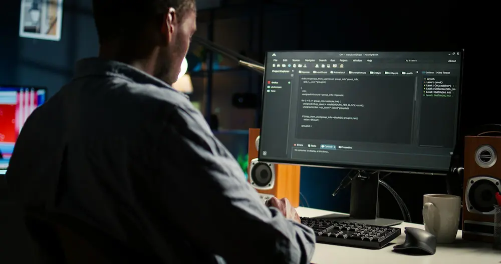 Website support specialists maintaining a business website