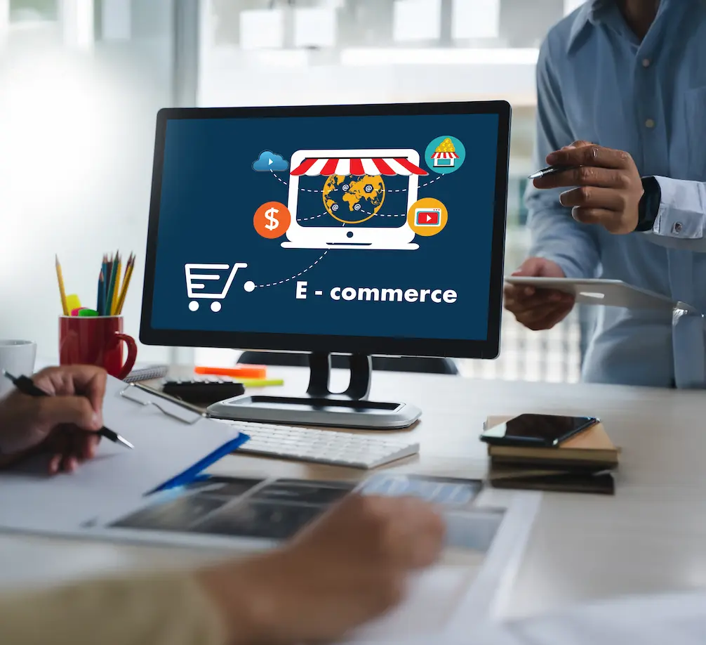 E-commerce specialists optimizing an online shopping experience