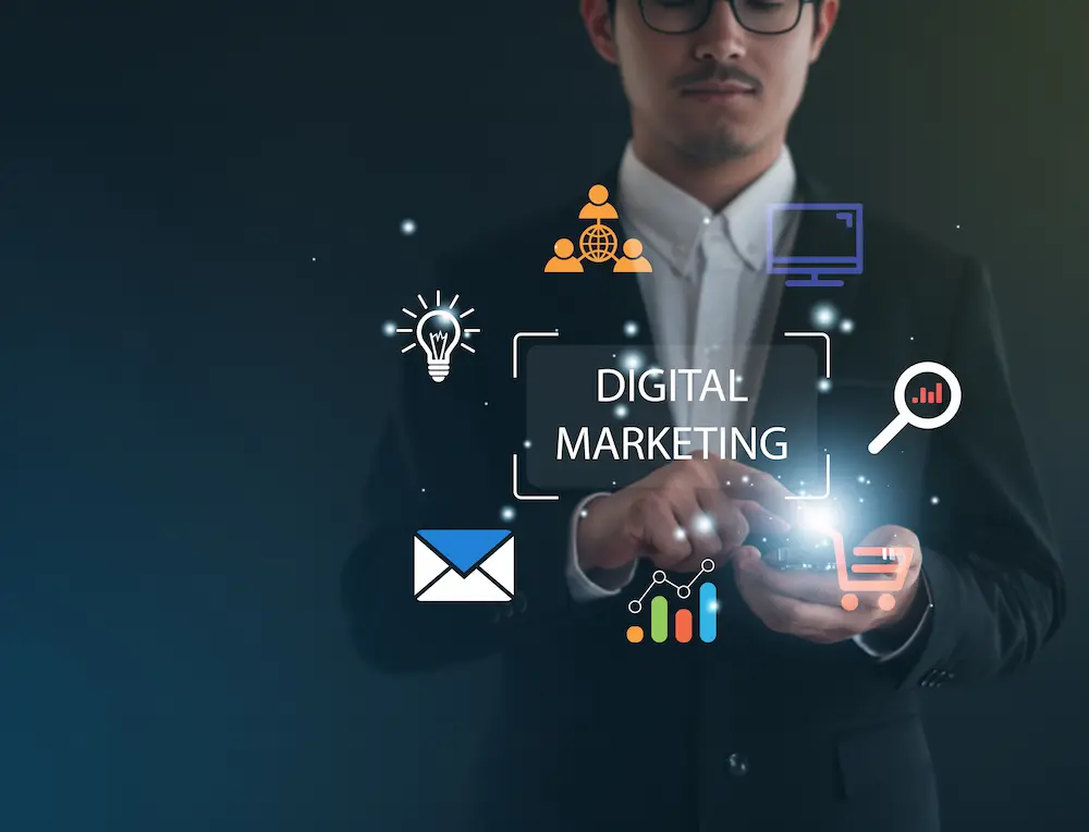 Digital marketing specialists planning data-driven growth campaigns
