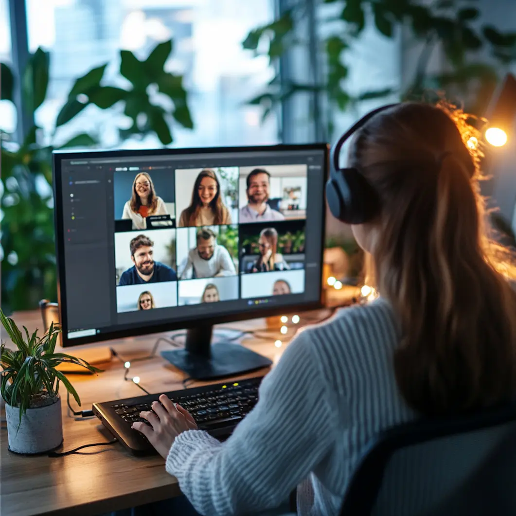 Dedicated technology specialists collaborating as an integrated remote team