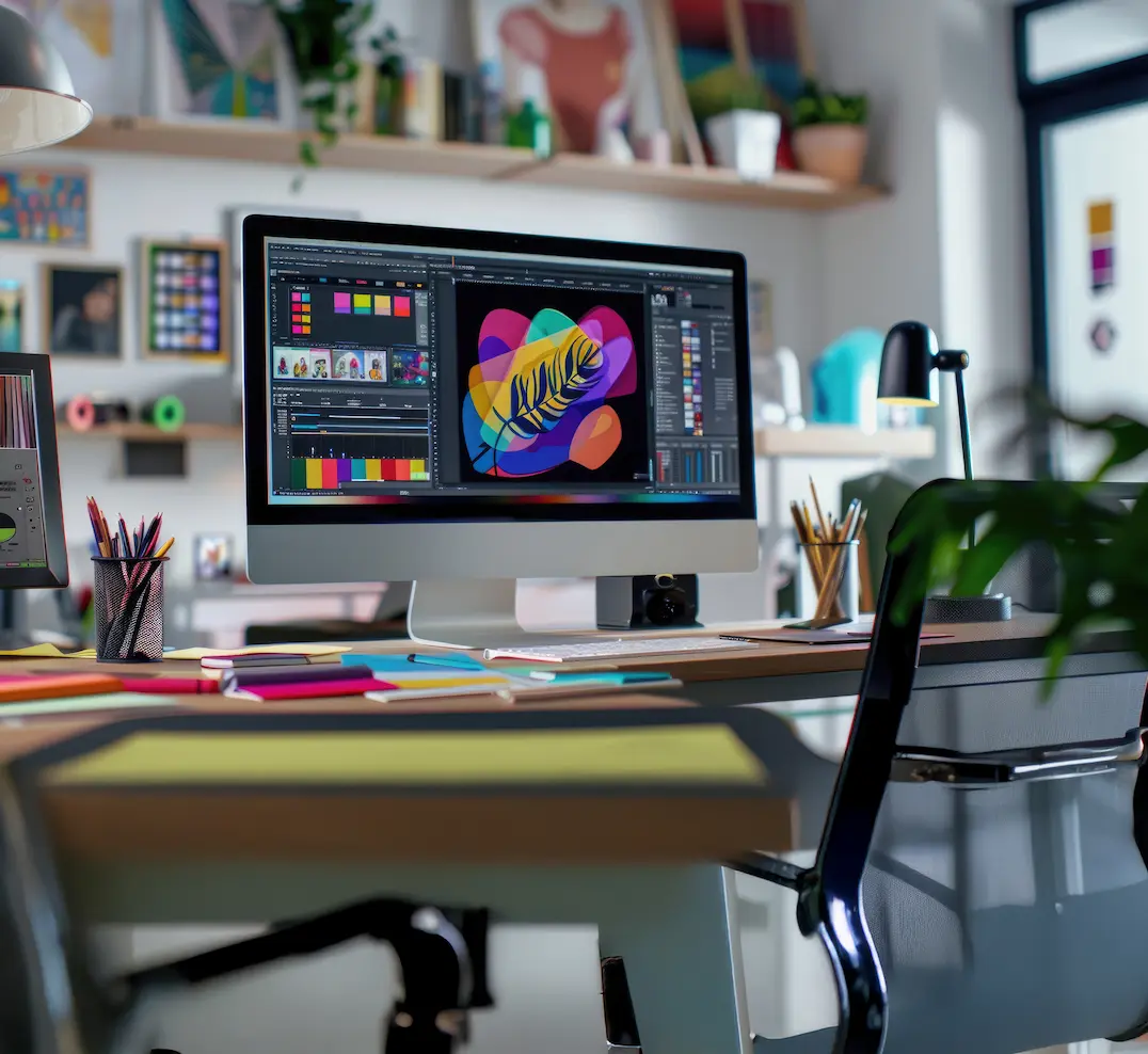 UI and UX designers collaborating on user experience screens