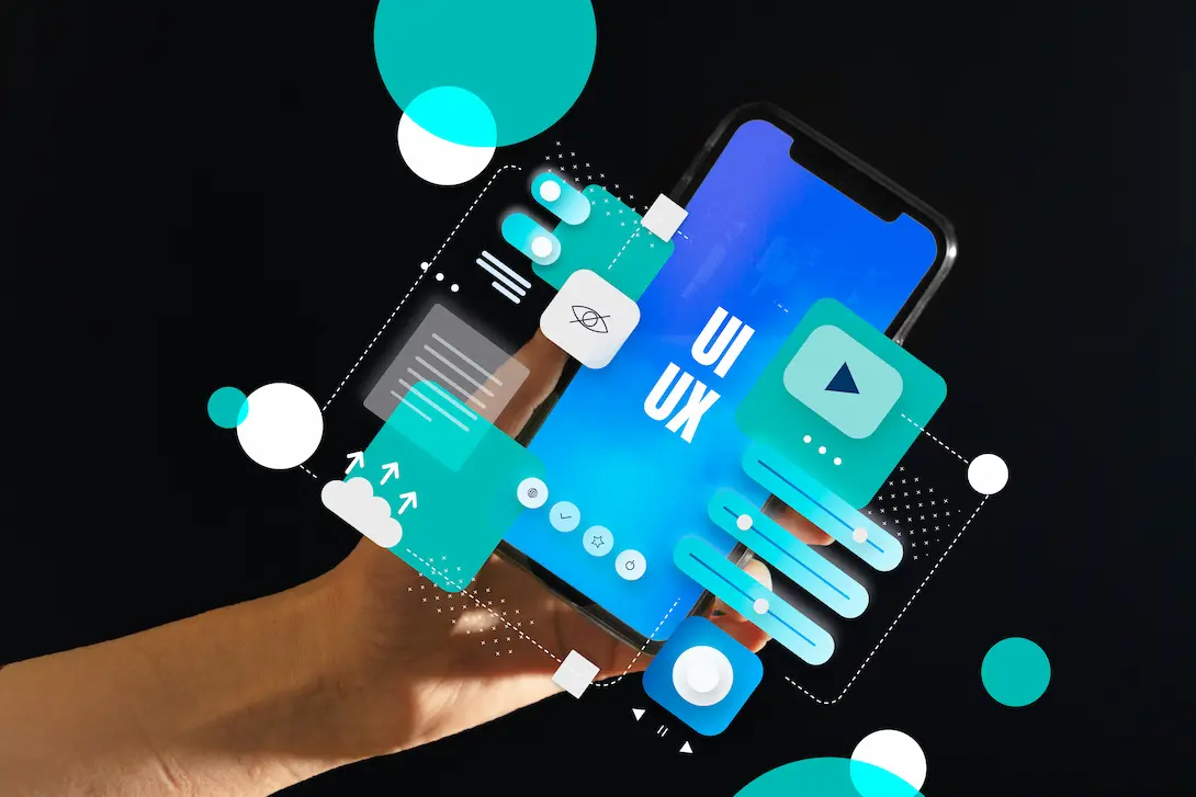 UI and UX designers collaborating on user experience screens