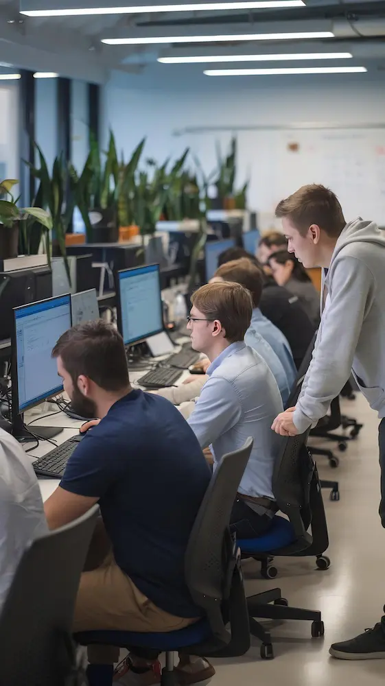 Remote professionals collaborating as an extension of a client team
