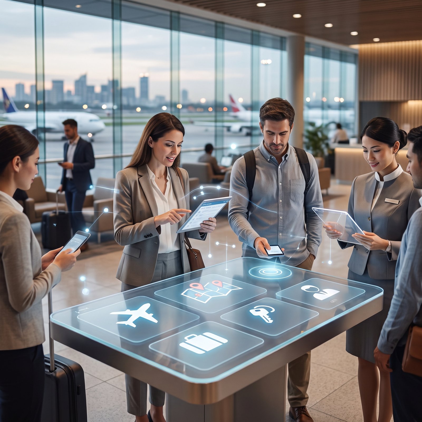 Travel and hospitality technology connecting hotels, travelers, online booking, mobile services and digital guest experiences